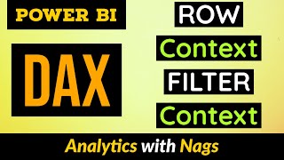 what is row context and filter context in power bi dax tutorial (3/50)