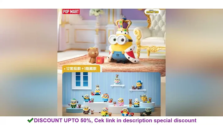 POP MART Minions Bedtime Stories by Bob and Tim Series Blind Box Toys Anime Action Figure Surprise G