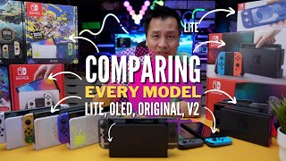 COMPARING EVERY Nintendo Switch Model - Lite, Original, v2, OLED, Zelda, Splatoon, Smash Bro Edition