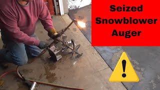 How To Remove Seized Snowblower Auger From Shaft