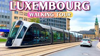 Luxembourg The Richest City in The World  Walking Tour / 4k 60fps HDR