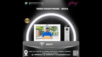 📹🔔 Upgrade to smart security with Godrej Nova Video Door Phone – Style meets safety!#VideoDoorPhone