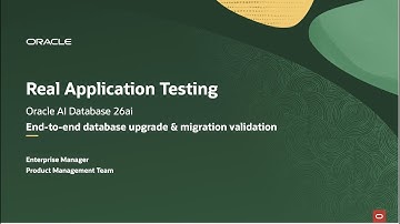 How to Use Oracle Real Application Testing for Oracle AI Database 26ai Upgrade