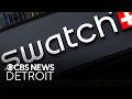 Shopper recounts large gathering outside Troy Swatch store