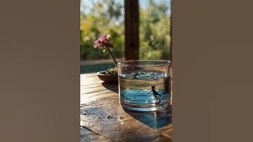 Nirvana in a glass, with an elusive essence beneath the surface—intangible yet deeply profound. #ai