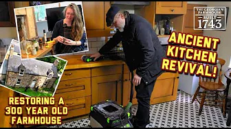 Restoring the Kitchen as Katie Finds Treasures from a Derelict Mansion #restoration #dailyvlog