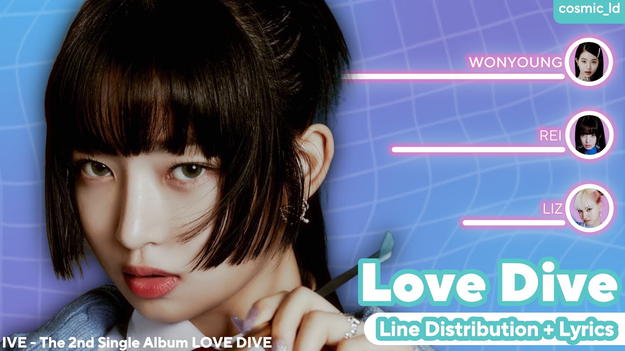 IVE 'LOVE DIVE' line distribution video thumbnail