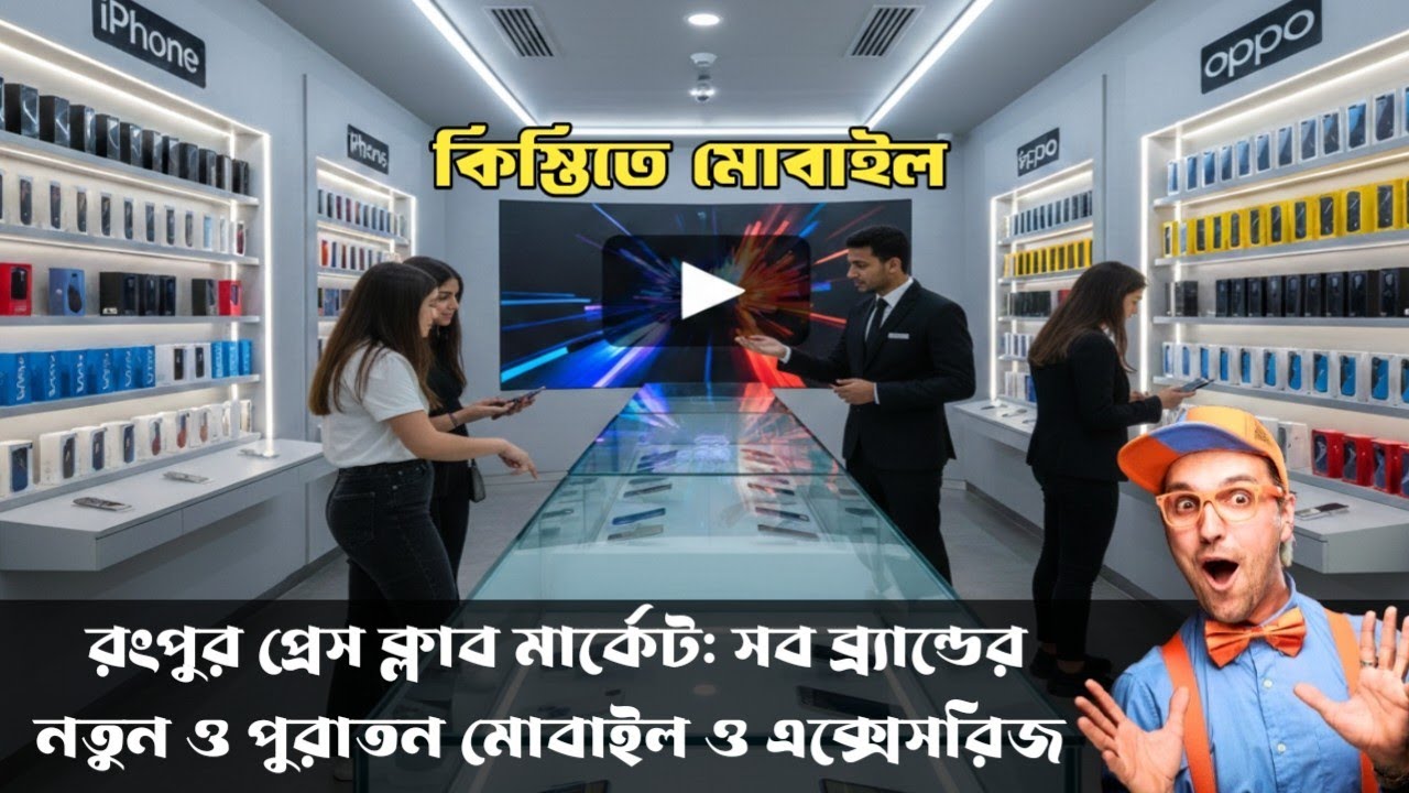 রংপুর প্রেস ক্লাব মার্কেট: সব ব্র্যান্ডের নতুন ও পুরাতন মোবাইল ও এক্সেসরিজ | Rangpur Mobile Market