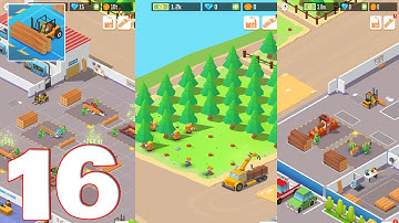 Idle Forest Lumber Inc: Timber Factory Tycoon - Gameplay Walkthrough Part 16 (iOS, Android)