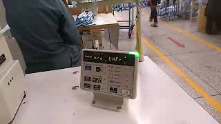 How we adjust the take up lever position in 430f bartack