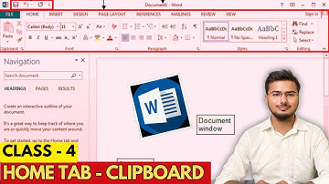 MS Word 2013 Home Tab Clipboard  | Complete MS Word Tutorial: Learn Microsoft Word Step by Step #4