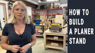 How to build a sturdy stand for your planer. Woodworking shop project. Step by step tutorial