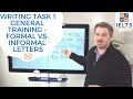 IELTS Writing Task 1 General Training - Formal Vs. Informal Letters