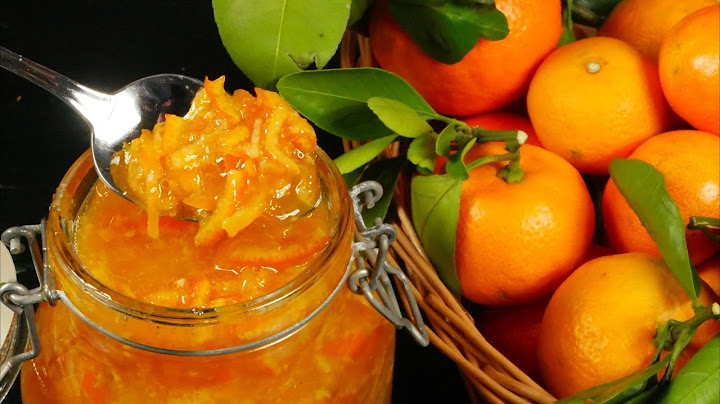 Рецепт мандаринового варенья без кожуры