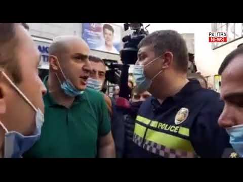 გლდანში ნიკა მელია და აქტივისტები სამართალდამცველებს დაუპირისპირდნენ