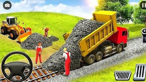 Train Track Builder Simulator #2 - City Construction JCB Game 3D - Android Gameplay