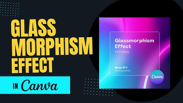 How to Create a Glass Morphism Effect in Canva | Blurry Glass Effect