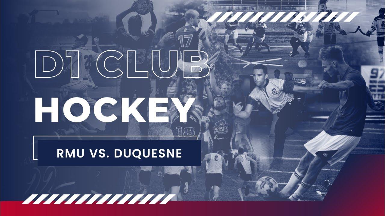 Senior Night: RMU vs Duquesne ACHA D1 Hockey 2-5-22 - YouTube