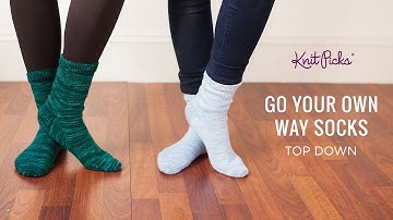 Go Your Own Way Socks Top Down - Part 6 - Heel Gusset