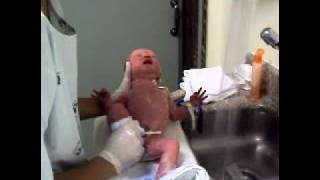 Primeiro banho Ana Julia