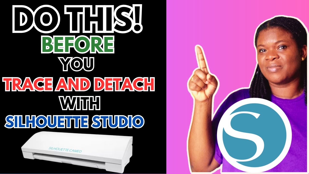 DO THIS before you Trace and Detach in Silhouette Studio - YouTube