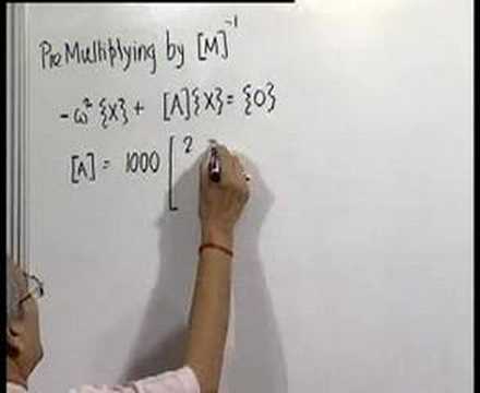 Module 12 Lecture 6 Forced Vibration of Multiple degrees...