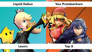 Japan's Last Hope! Protobonham (Minmin\/Lucina) vs Dabuz (Rosalina) SWT Losers Top 8