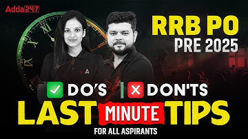 IBPS RRB PO Prelims 2025 Analysis | Last Minute Strategy, Do’s & Don’ts for RRB PO Exam