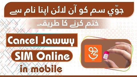 Cancel Jawwy Sim Card Online In Mobile | Terminate Jawwy Sim Card Online in Saudi |Jawwy  Sim Cancel