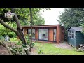 Garden studio in tadworth 8 m x 375 m separated into two areas hang out area and home workshop