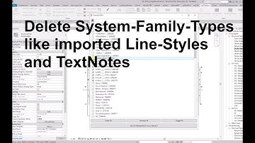 Delete System-Family-Types in your Revit Project
