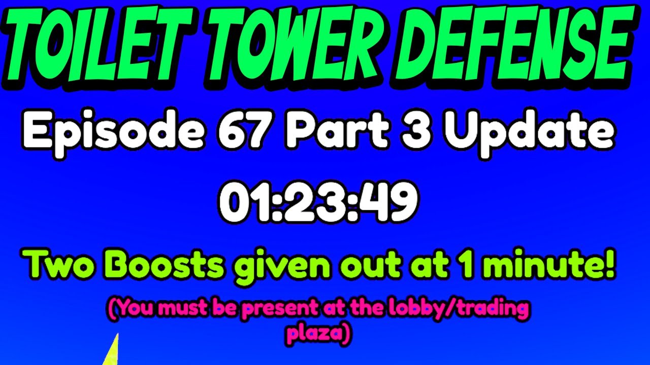 🔴LIVE COUNTDOWN Toilet Tower Defense Episode No 67 Part 3 Huge Update ...