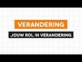 Verandering - Jouw rol in verandering