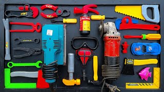 Collection of Repair Tools, Electric Drill, Electric Saw, Hammer With Wriench, Pliers, Hacksaw
