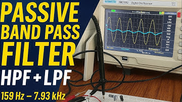 DESIGNING OF PASSIVE BAND PASS FILTER ON BREADBOARD।  CASCADING of HPF and LPF | BPF EXPERIMENT। 