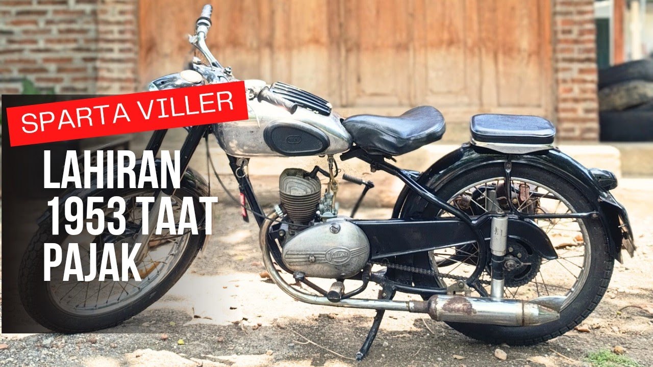 SPARTA VILLIERS 1953 MOTOR ANTIK DARI PERUSAHAAN SEPEDA DARI BELANDA 