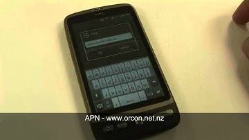 HTC Desire/Legend - Orcon 3G Settings