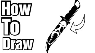 How To Draw Ghostface Knife | Scream