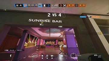 Near 1v5 Ace Clutch with bomb planted | Rainbow 6 Siege