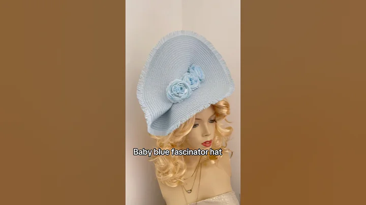 Baby blue fascinator hat #fascinator #weddinghat #millinery #hatinator #fashiontrends #ladieshats