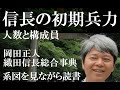 織田信長の初期兵力　人数はどれくらいか、どのような人々で構成されているのか　岡田正人編著「織田信長総合事典」【系図を見ながら日本史の読書】