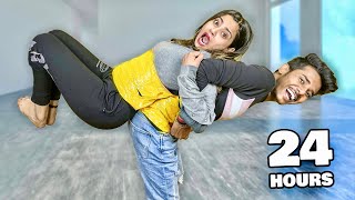 DUCK TAPED TO MY BEST FRIEND FOR 24 HOURS ! *bad idea*