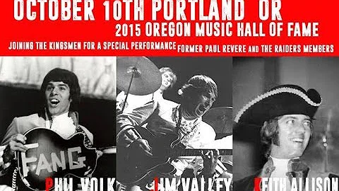 "Raiders Reunion" at the Oregon Music Hall Of Fame...