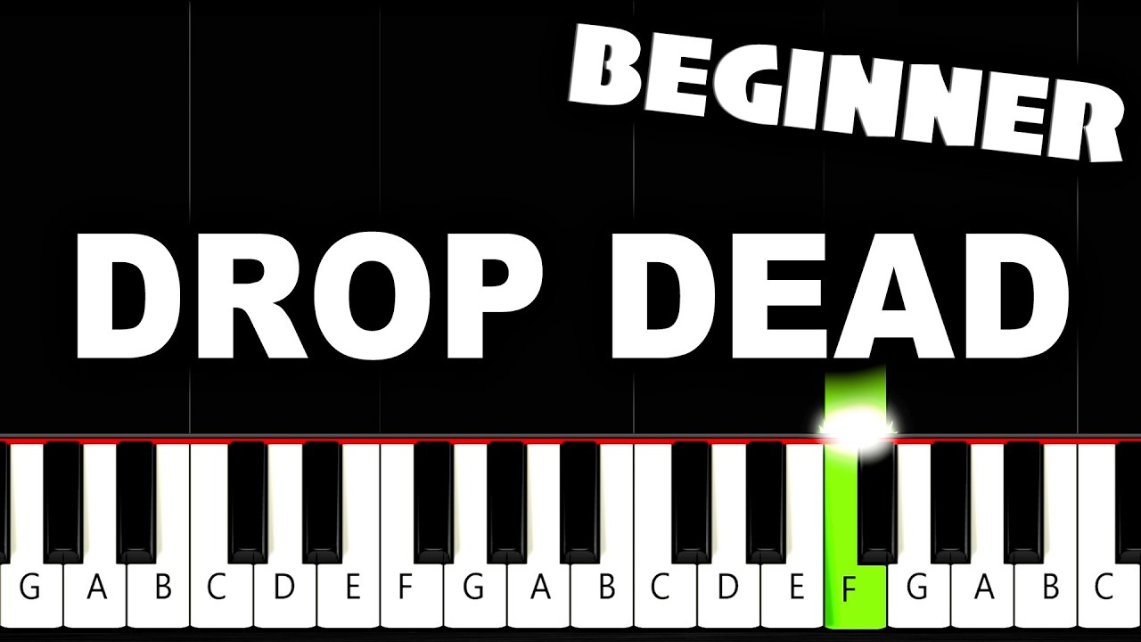 Olivia Rodrigo - drop dead - BEGINNER Piano Tutorial