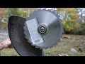 Putting a CIRCULAR saw blade on a TRIMMER