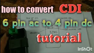 paano iconvert ang 6pin ac cdi to 4pin dc cdi