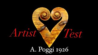 A. POGGI 1926, Artist Violin Test