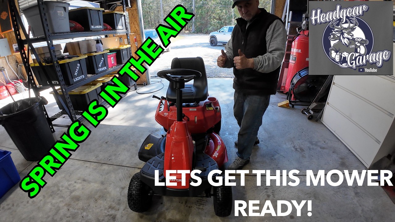 Getting the Craftsman R110 Mower serviced for spring - YouTube