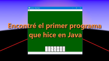 ¡Encontré el primer programa que hice en Java!