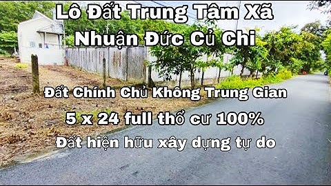 Nhà đất củ chi | giá rẻ | giới thiệu | Lô Đất mặt tiền đường Nguyễn Thị Lộc 5x24 full thổ cư 100%